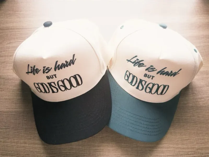 Christian Baseball Cap - Life is hard but God is good