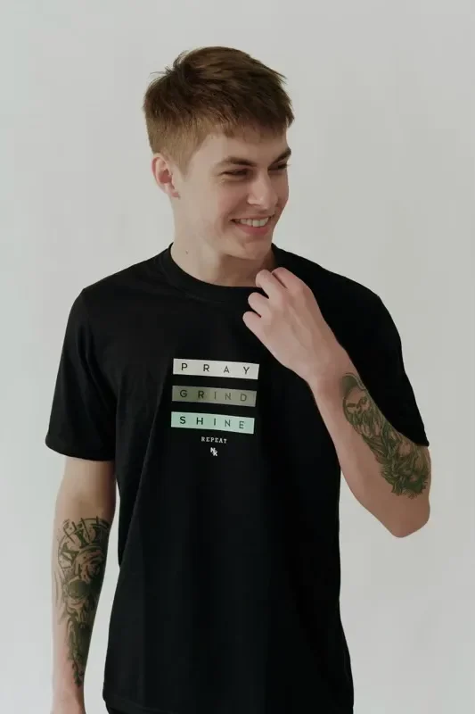 Pray Grind & Shine | NK Christian Shirts