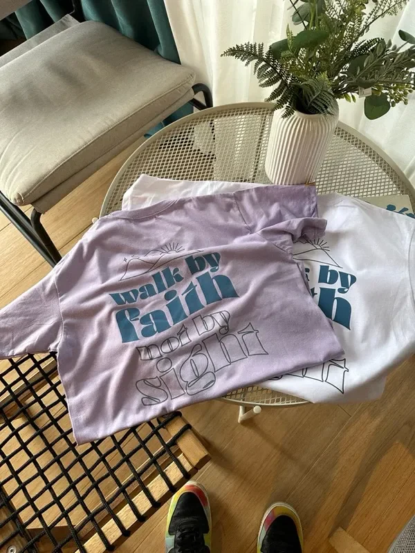 Walk by faith not by sight - Christian Shirts