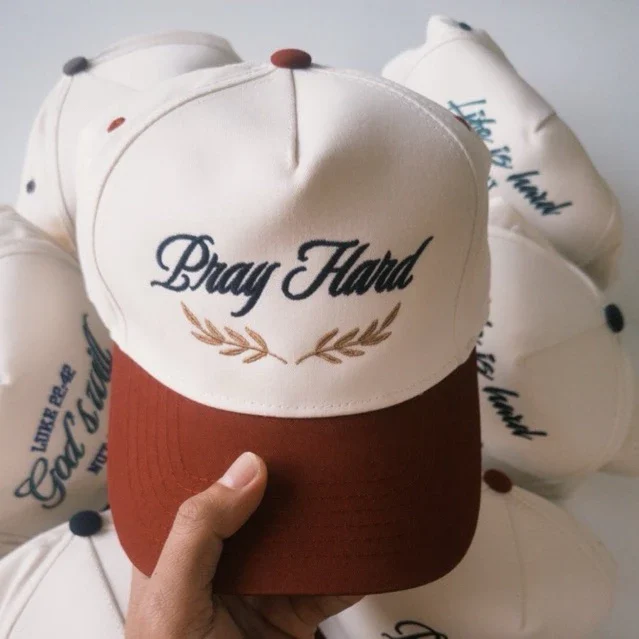 Pray Hard Christian Cap - Baseball Hat Adjustable